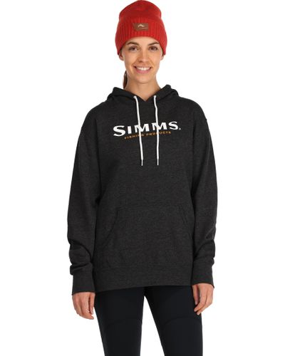 Wms Simms Logo Hoody Charcoal M - Image 3