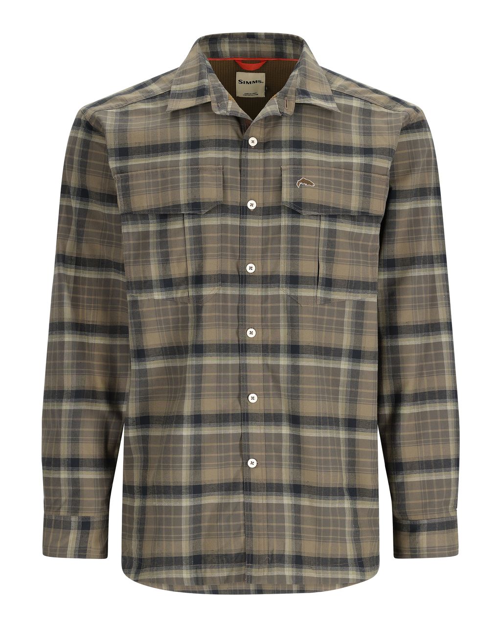 Simms ColdWeather Shirt Hickory Asym Ombre Plaid
