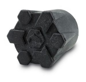 Wading Staff Rubber Tip Black