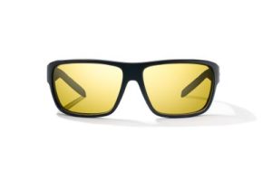 Bajio Rigolets Black Matte Yellow Glass