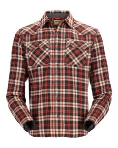 Simms Santee Flannel Maghoany/Tan Camp
