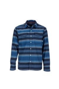 Simms Gallatin Flannel Shirt Rich Blue Stripe
